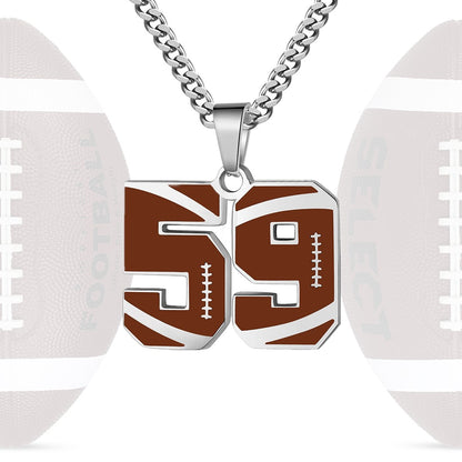 Personalized Baseball Number Necklace 0–99 | HAWSON