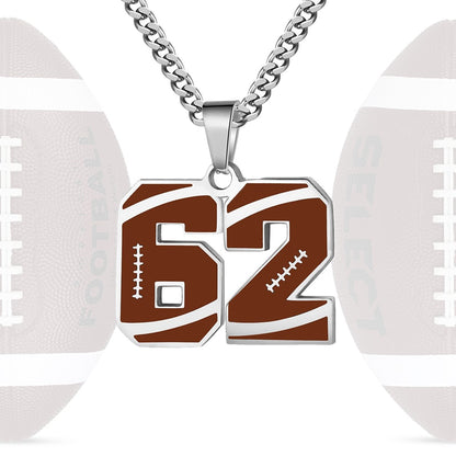 Personalized Baseball Number Necklace 0–99 | HAWSON