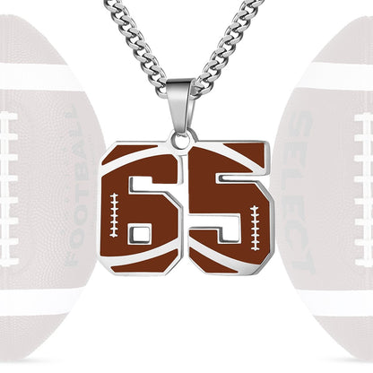 Personalized Baseball Number Necklace 0–99 | HAWSON