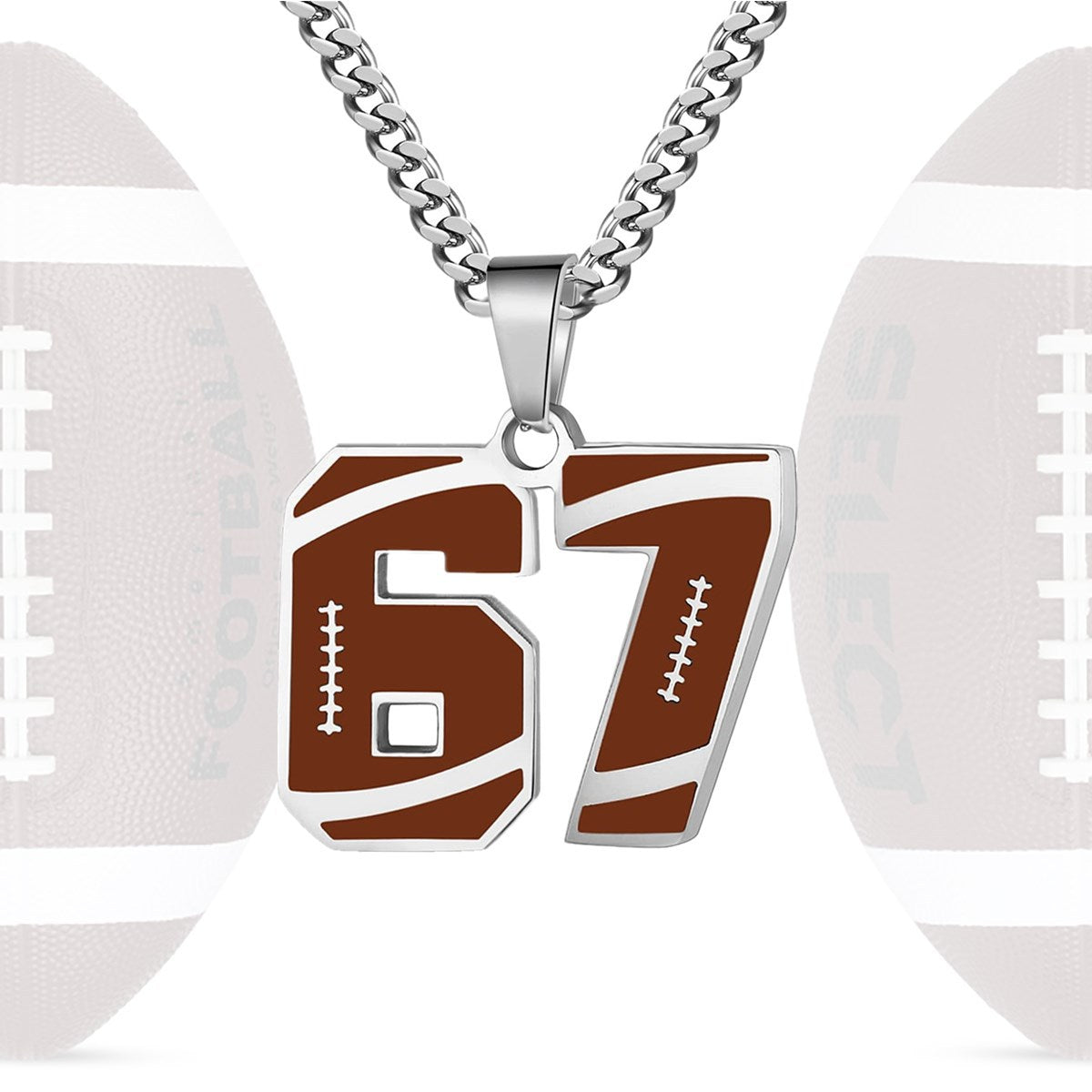Personalized Baseball Number Necklace 0–99 | HAWSON