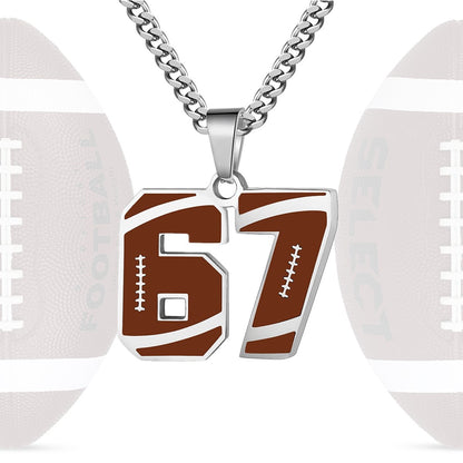 Personalized Baseball Number Necklace 0–99 | HAWSON