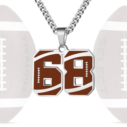 Personalized Baseball Number Necklace 0–99 | HAWSON