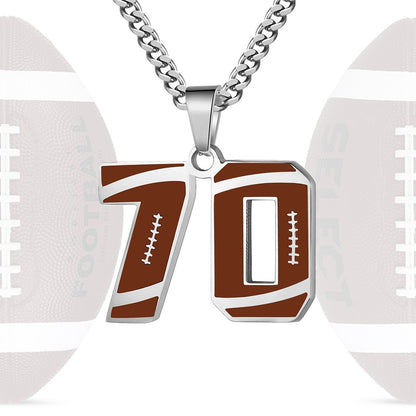Personalized Baseball Number Necklace 0–99 | HAWSON