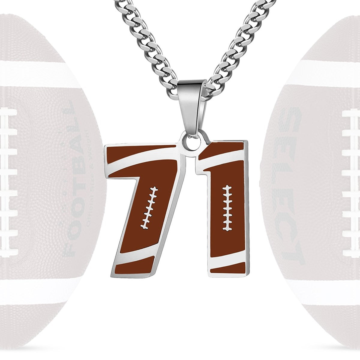Personalized Baseball Number Necklace 0–99 | HAWSON