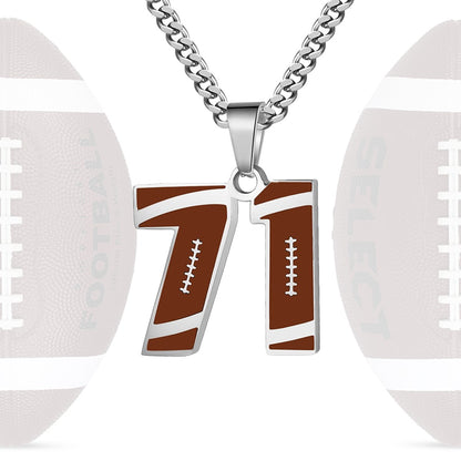 Personalized Baseball Number Necklace 0–99 | HAWSON
