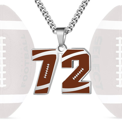 Personalized Baseball Number Necklace 0–99 | HAWSON
