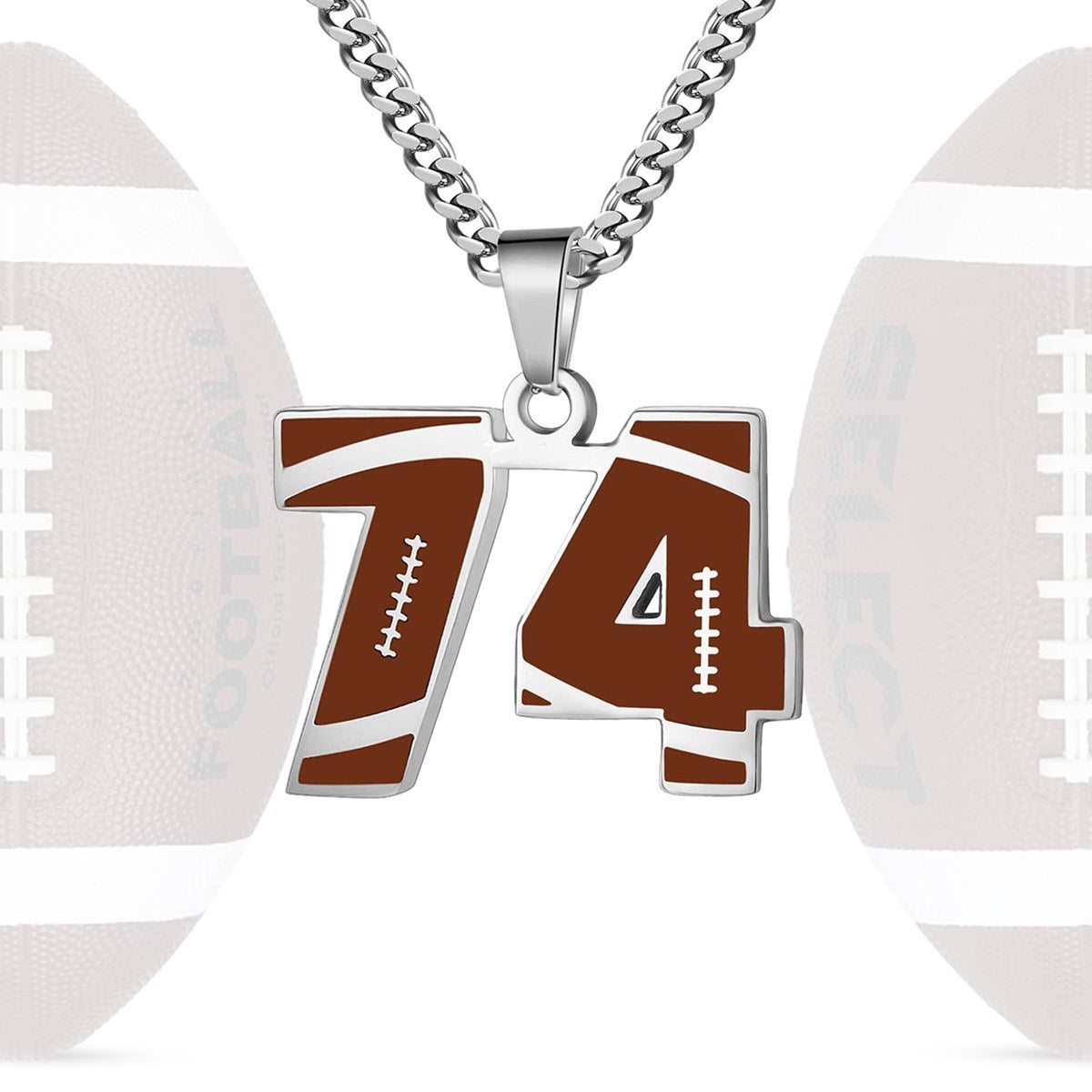 Personalized Baseball Number Necklace 0–99 | HAWSON