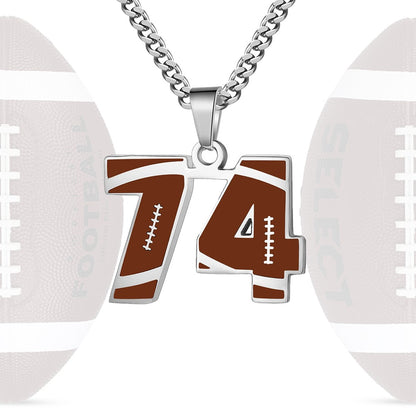 Personalized Baseball Number Necklace 0–99 | HAWSON