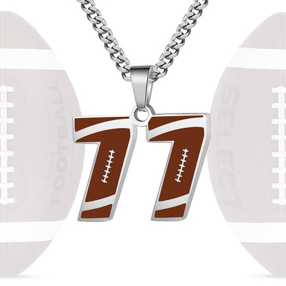 Personalized Baseball Number Necklace 0–99 | HAWSON