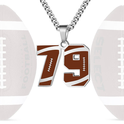 Personalized Baseball Number Necklace 0–99 | HAWSON