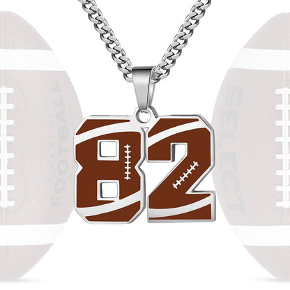 Personalized Baseball Number Necklace 0–99 | HAWSON