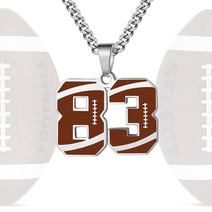 Personalized Baseball Number Necklace 0–99 | HAWSON