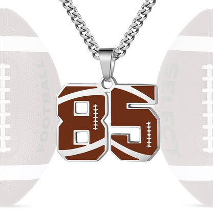 Personalized Baseball Number Necklace 0–99 | HAWSON