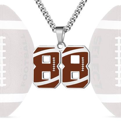 Personalized Baseball Number Necklace 0–99 | HAWSON