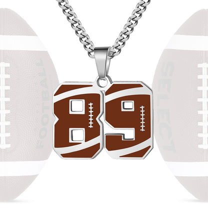 Personalized Baseball Number Necklace 0–99 | HAWSON