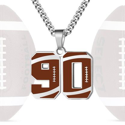 Personalized Baseball Number Necklace 0–99 | HAWSON