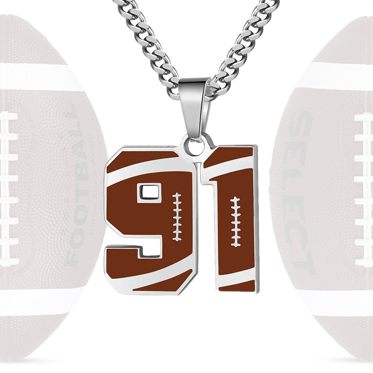 Personalized Baseball Number Necklace 0–99 | HAWSON