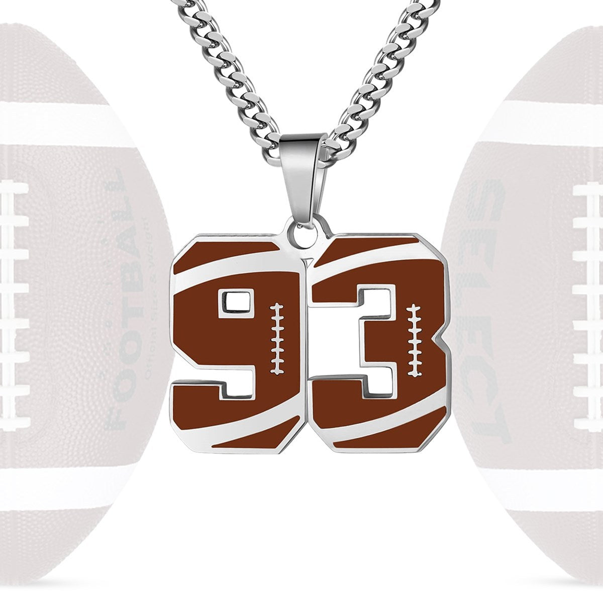 Personalized Baseball Number Necklace 0–99 | HAWSON
