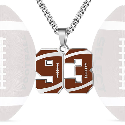 Personalized Baseball Number Necklace 0–99 | HAWSON