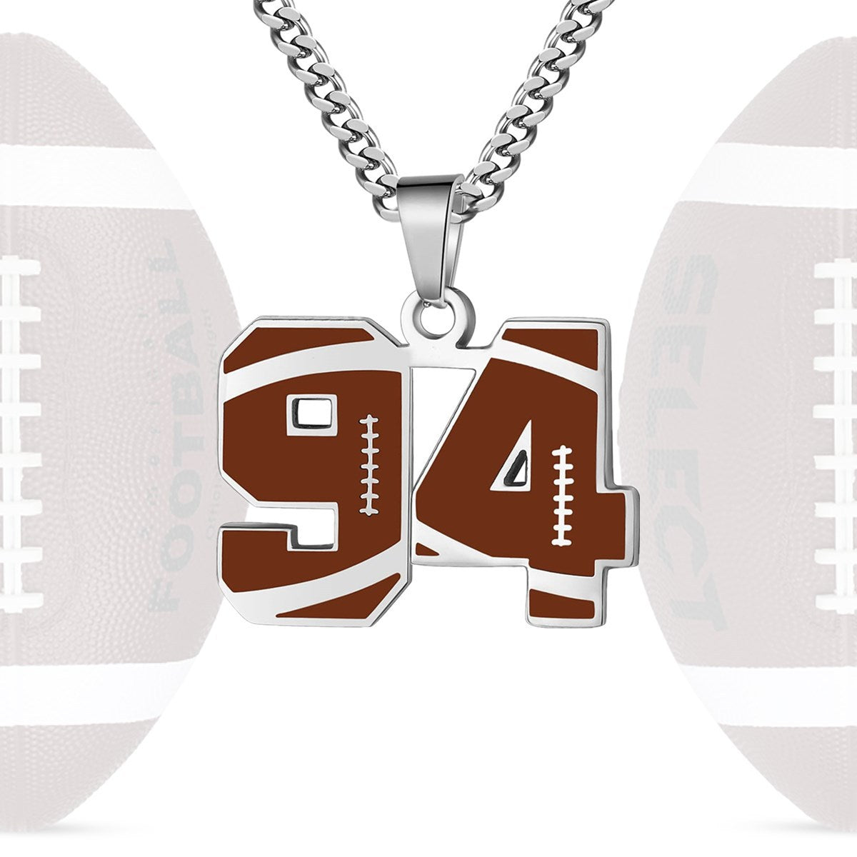 Personalized Baseball Number Necklace 0–99 | HAWSON