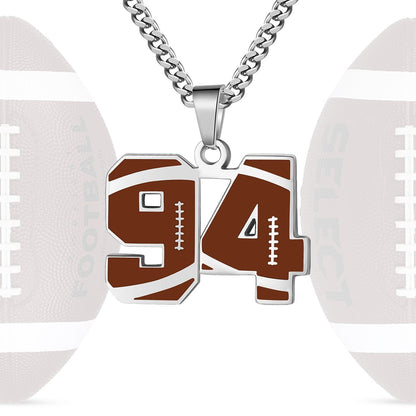 Personalized Baseball Number Necklace 0–99 | HAWSON