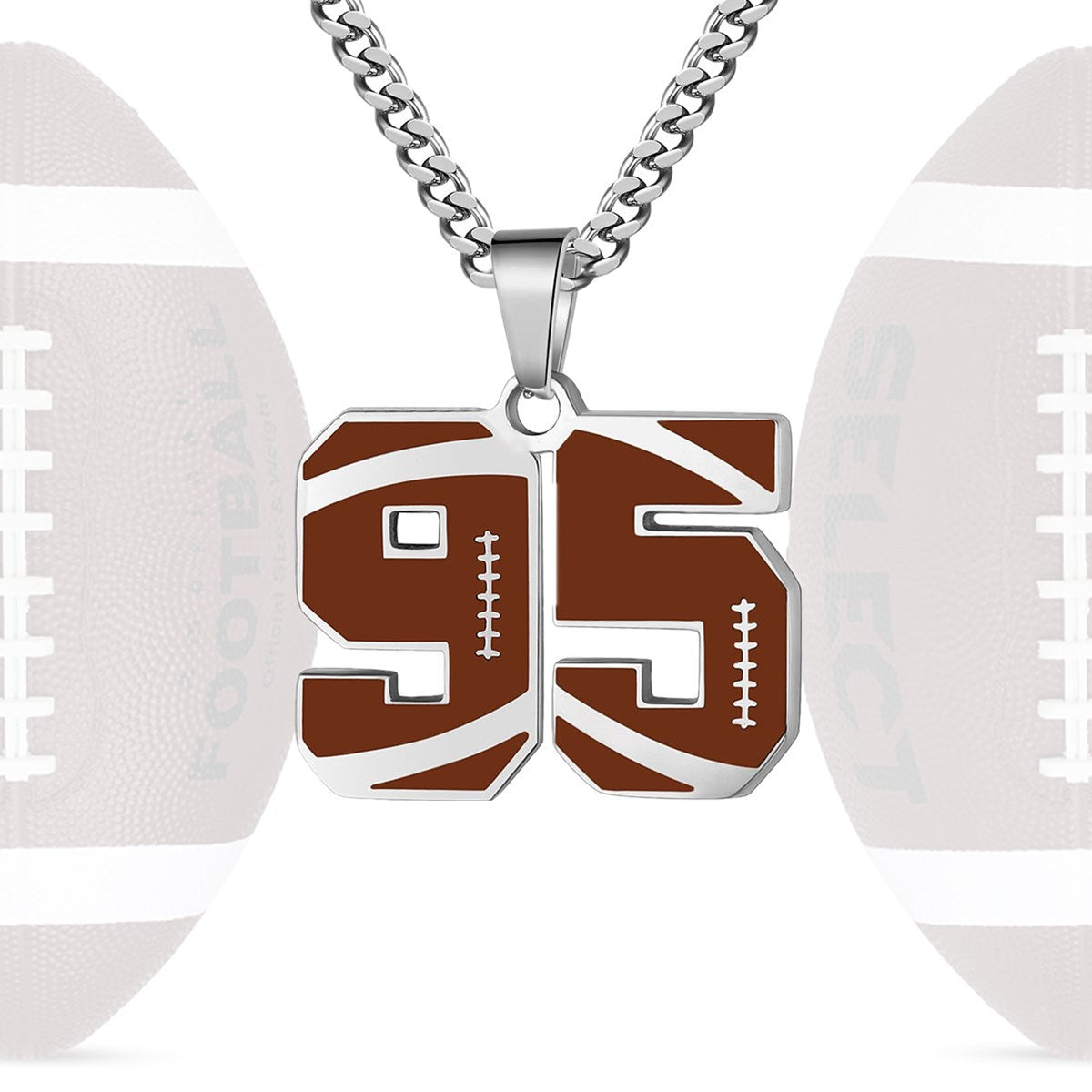 Personalized Baseball Number Necklace 0–99 | HAWSON