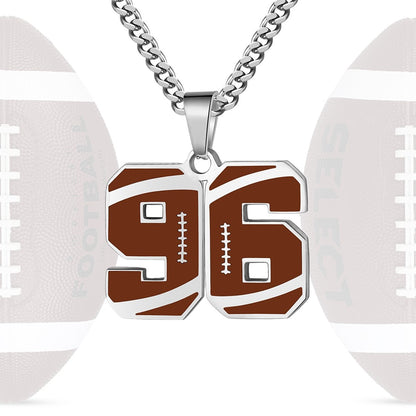 Personalized Baseball Number Necklace 0–99 | HAWSON