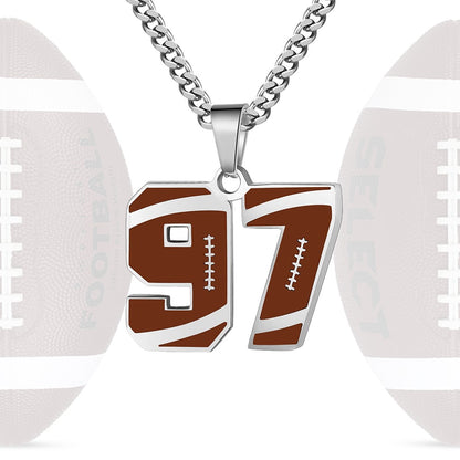 Personalized Baseball Number Necklace 0–99 | HAWSON