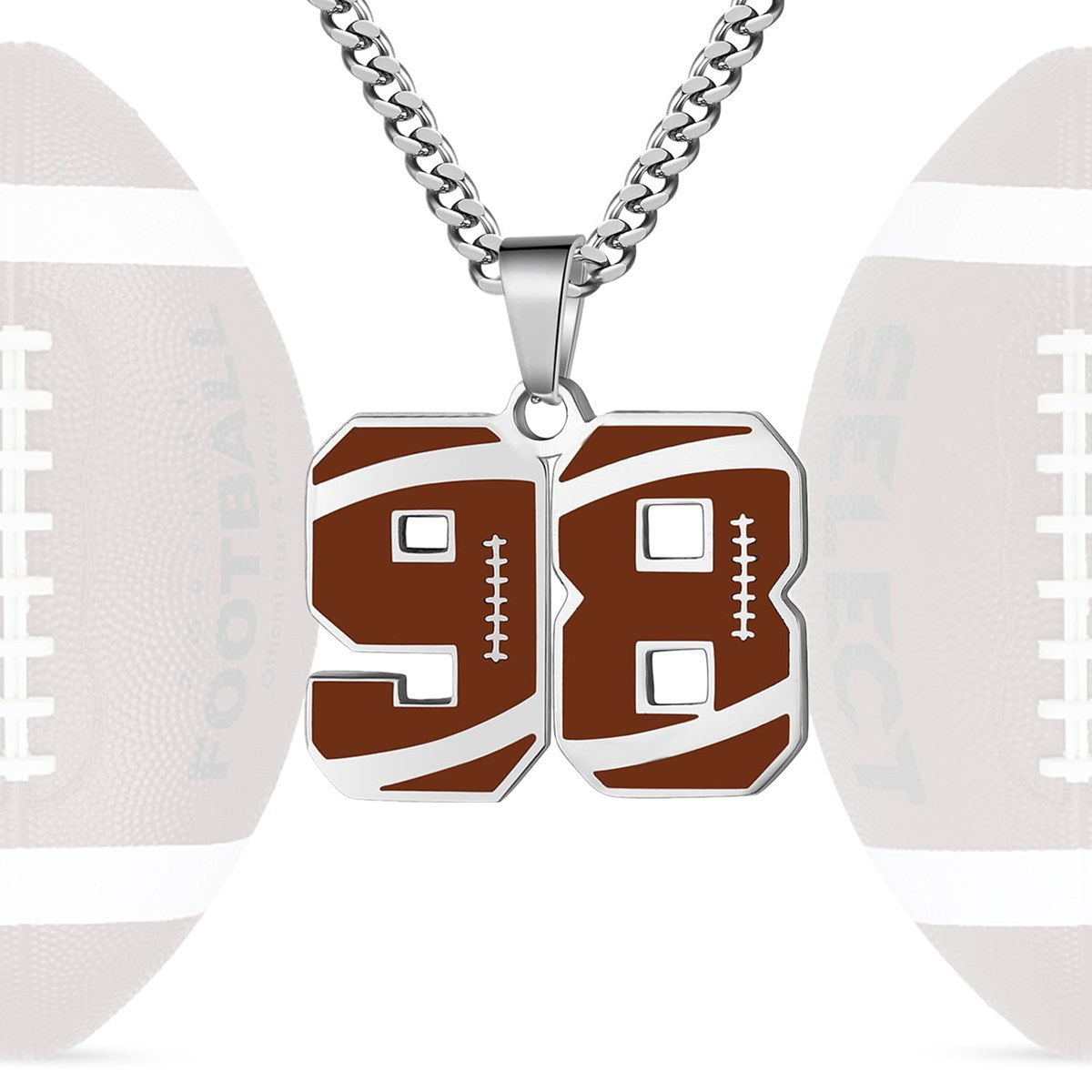 Personalized Baseball Number Necklace 0–99 | HAWSON