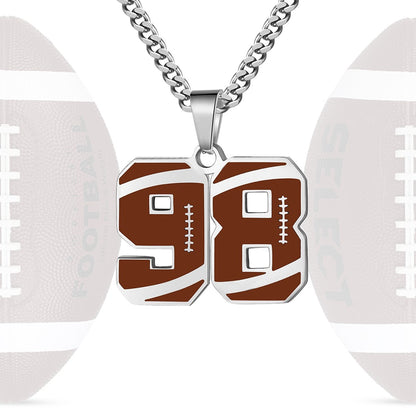Personalized Baseball Number Necklace 0–99 | HAWSON