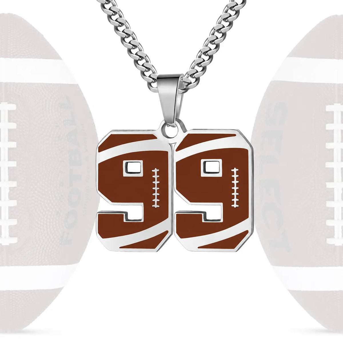 Personalized Baseball Number Necklace 0–99 | HAWSON