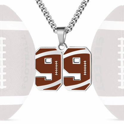 Personalized Baseball Number Necklace 0–99 | HAWSON