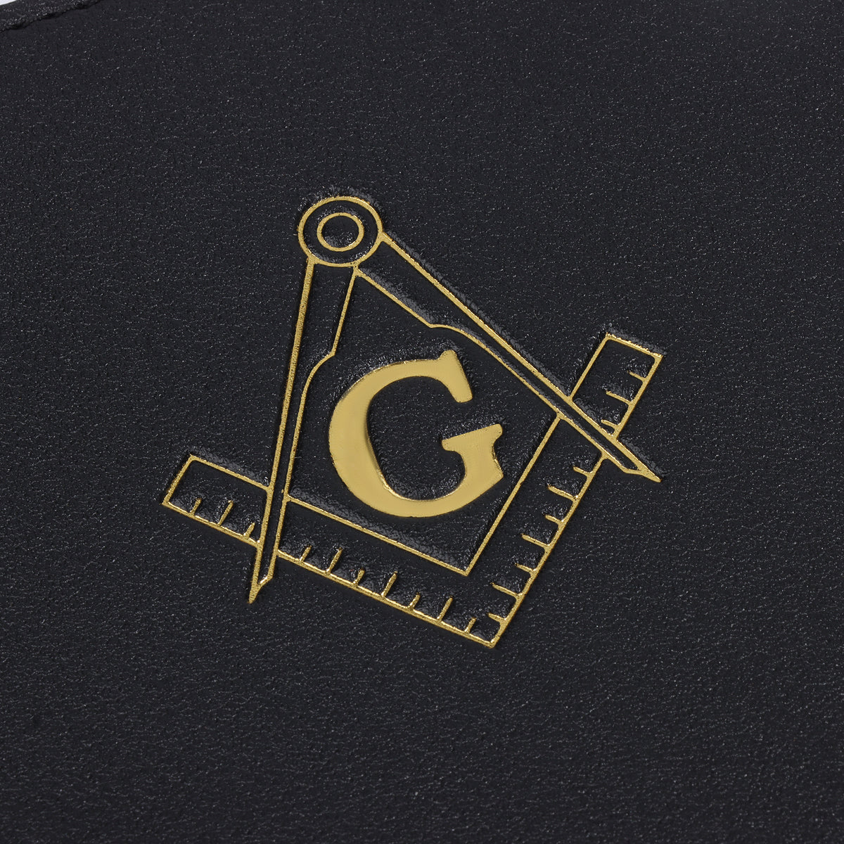 Masonic Freemason PU Leather Desk Pad, Gold Embossed Square & Compass G Symbol Table Mat Gift for Freemason Men