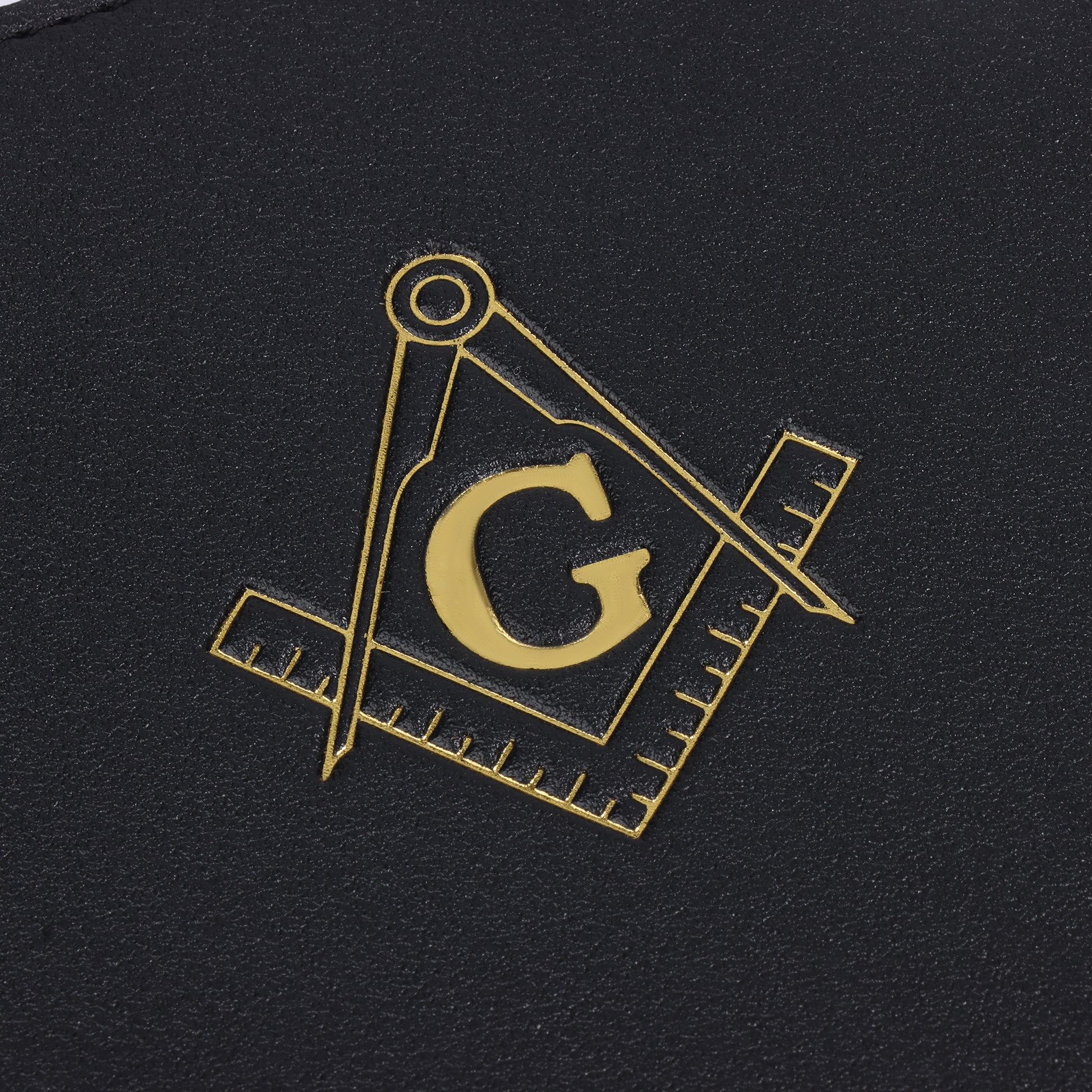 Masonic Freemason PU Leather Desk Pad, Gold Embossed Square & Compass G Symbol Table Mat Gift for Freemason Men
