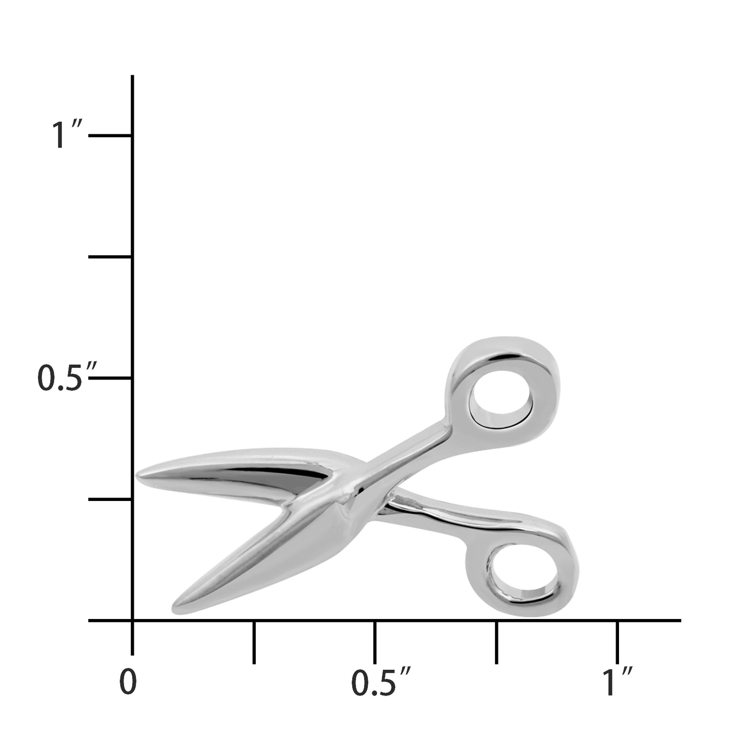 Unique Silver Scissors Cufflinks For Men Suit Size
