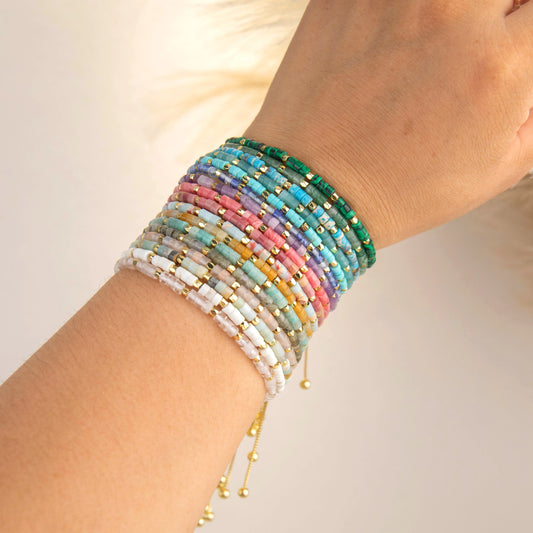 Wholesale 3-Piece 3mm Cylinder Bead Bracelet Set | MOQ 1 | Hawson