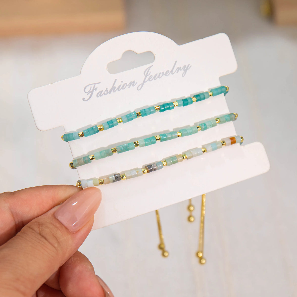 Wholesale 3-Piece 3mm Cylinder Bead Bracelet Set | MOQ 1 | Hawson