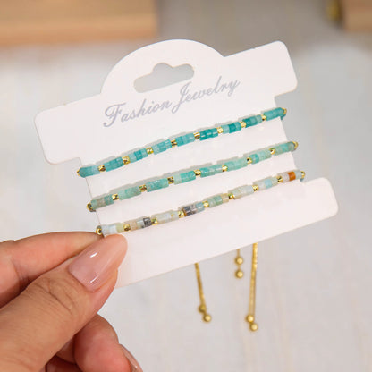 Wholesale 3-Piece 3mm Cylinder Bead Bracelet Set | MOQ 1 | Hawson