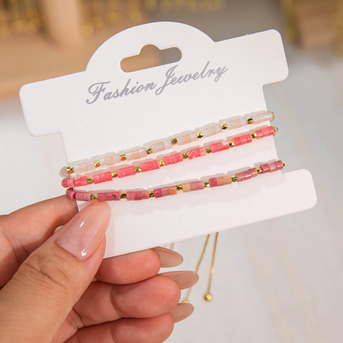 Wholesale 3-Piece 3mm Cylinder Bead Bracelet Set | MOQ 1 | Hawson