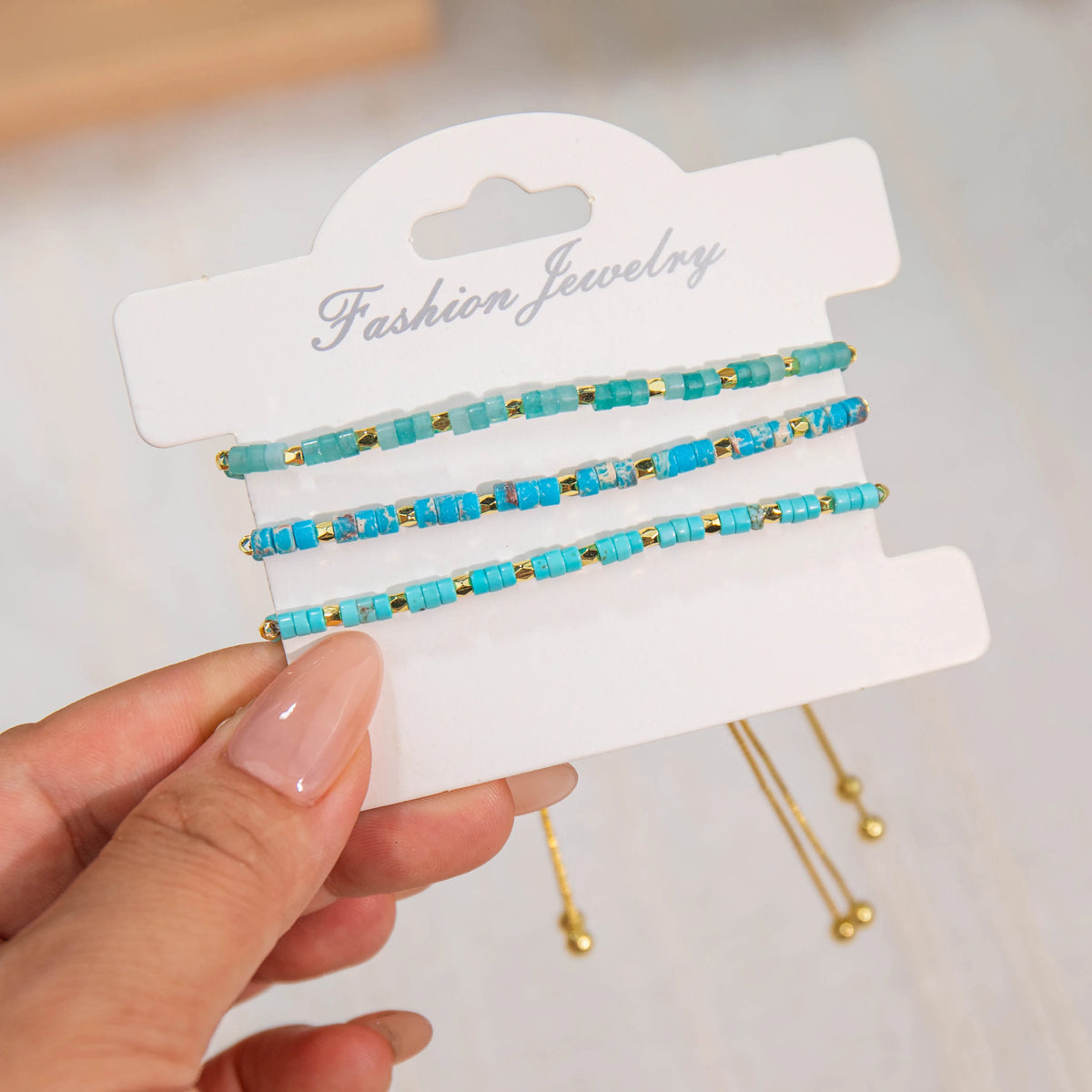 Wholesale 3-Piece 3mm Cylinder Bead Bracelet Set | MOQ 1 | Hawson