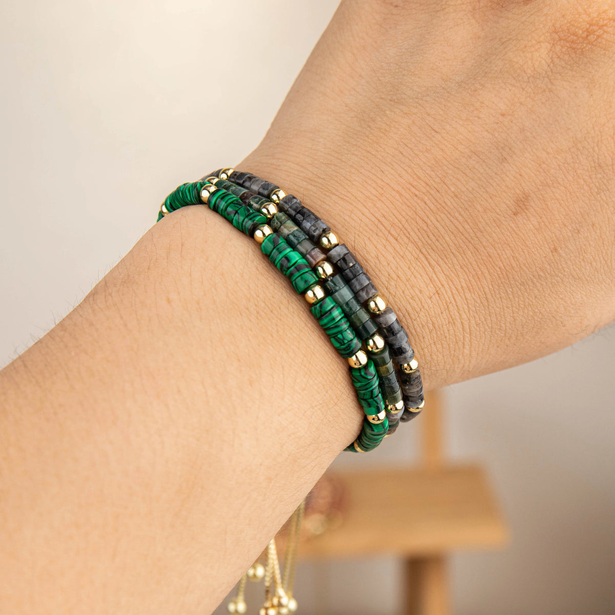 Wholesale 3-Piece 4mm Cylinder Bead Bracelet Set | MOQ 1 | Hawson