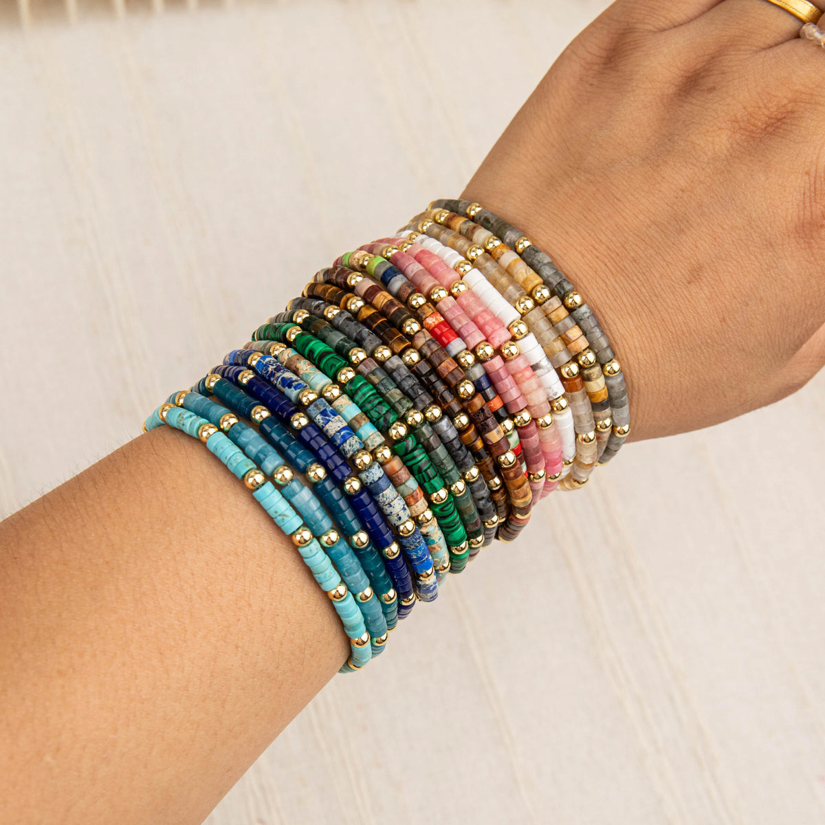 Wholesale 3-Piece 4mm Cylinder Bead Bracelet Set | MOQ 1 | Hawson