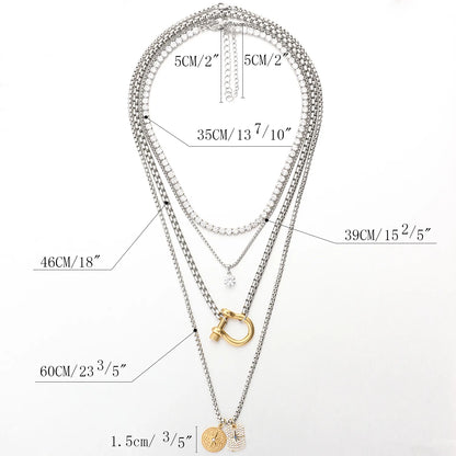 Wholesale 3-Piece Detachable Layered Necklace Set | MOQ 1 | HAWSON