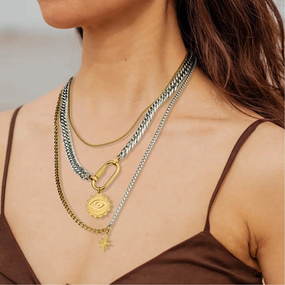 Wholesale 3-Piece Detachable Layered Necklace Set | MOQ 1 | HAWSON