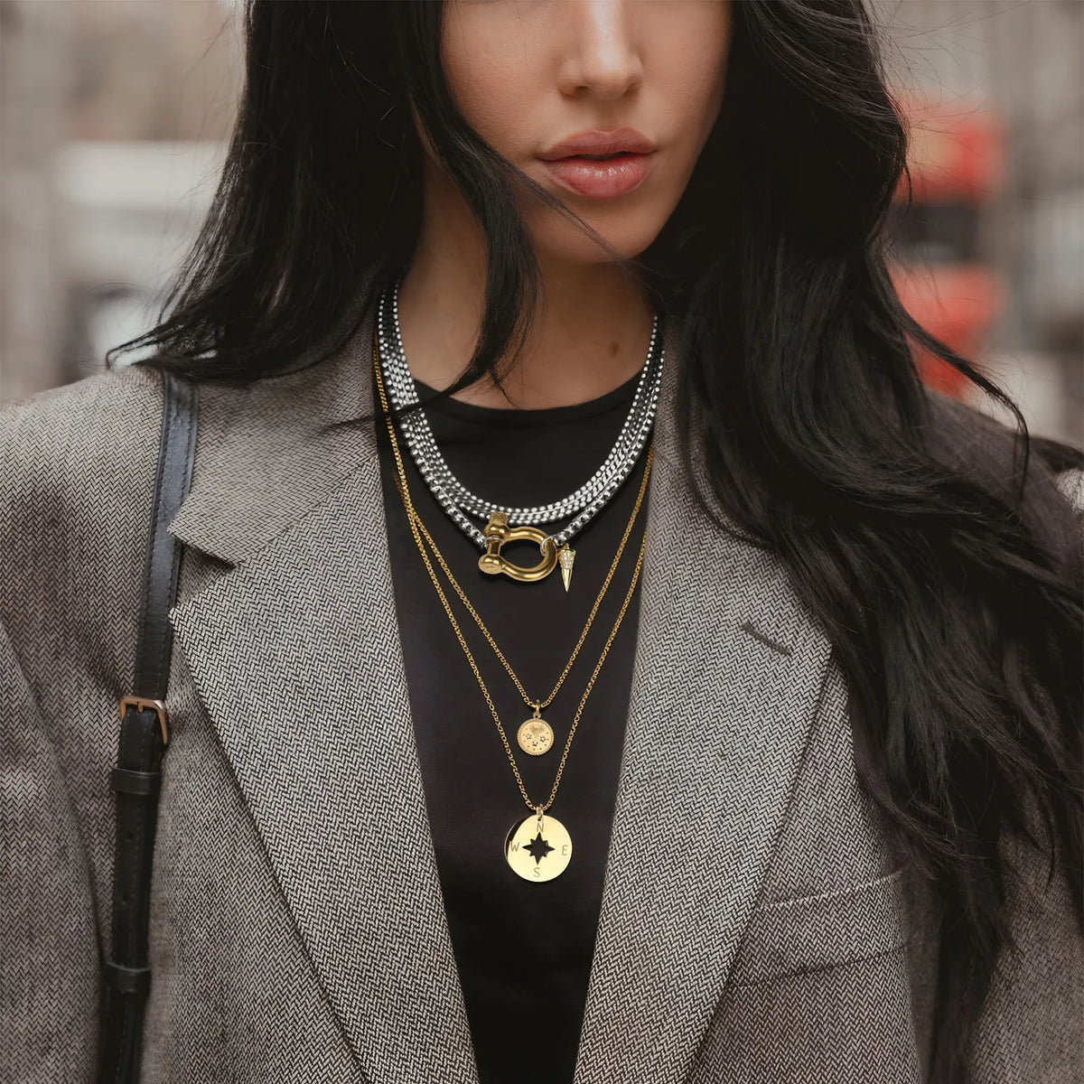 Wholesale 3-Piece Detachable Layered Necklace Set | MOQ 1 | HAWSON