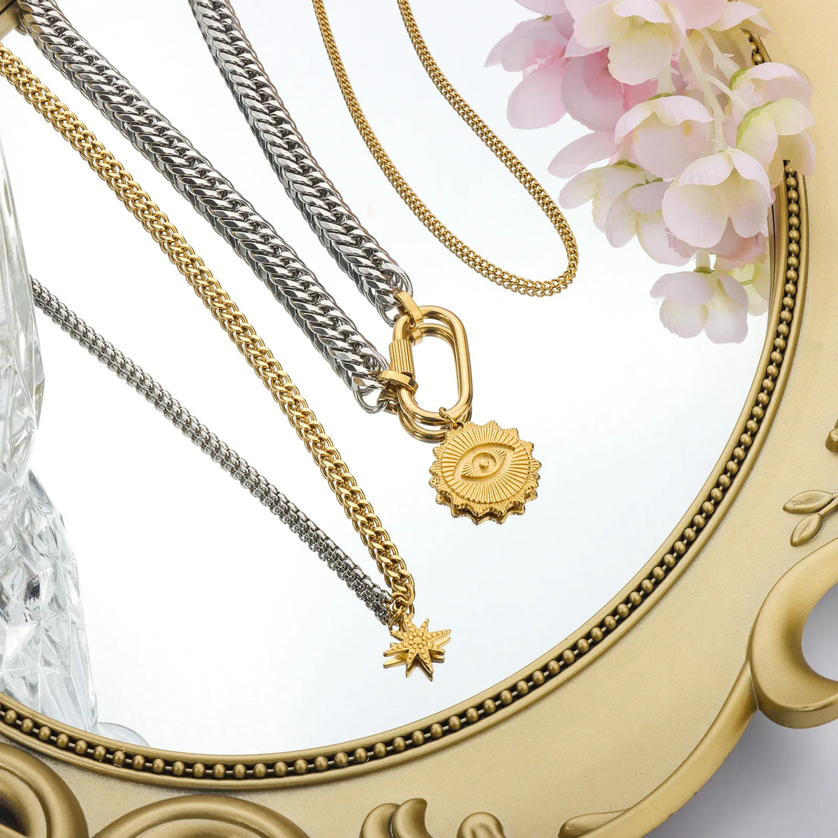 Wholesale 3-Piece Detachable Layered Necklace Set | MOQ 1 | HAWSON