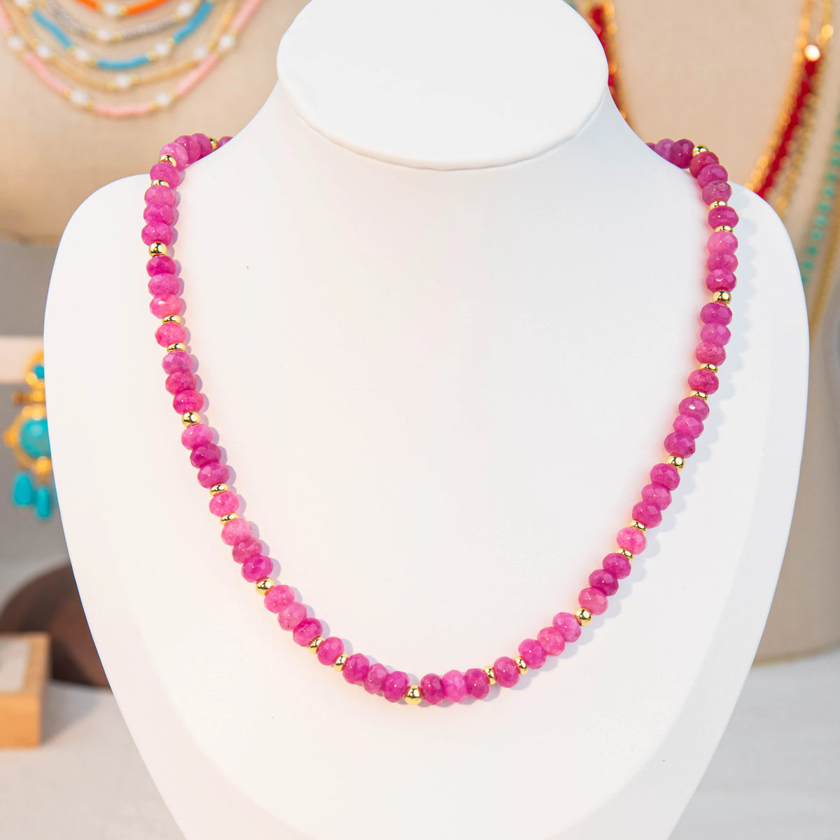 Wholesale 4Pcs Colorful Beaded Layered Necklace Set | MOQ 1 | Hawson