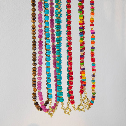 Wholesale 4Pcs Colorful Beaded Layered Necklace Set | MOQ 1 | Hawson