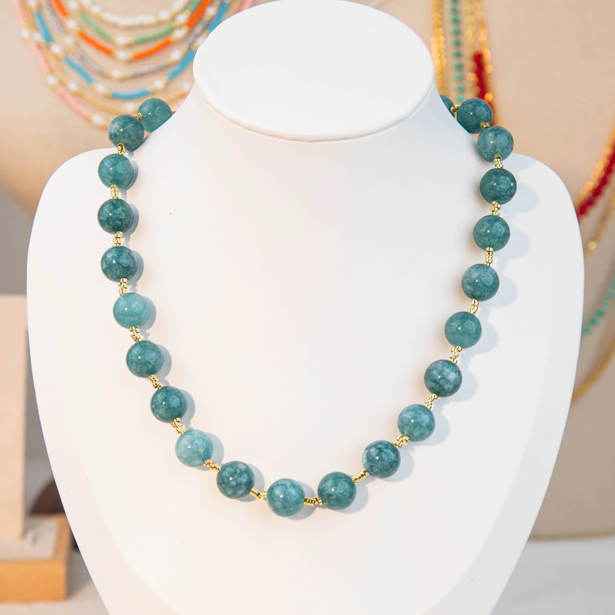 Wholesale 4Pcs Colorful Beaded Layered Necklace Set | MOQ 1 | Hawson