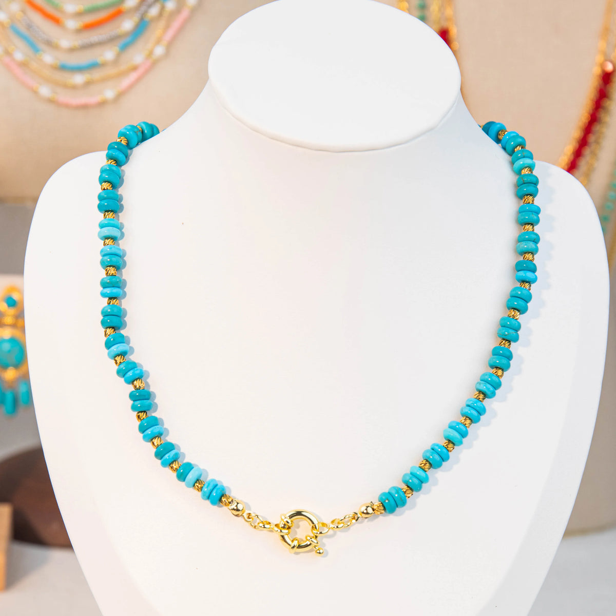 Wholesale 4Pcs Colorful Beaded Layered Necklace Set | MOQ 1 | Hawson